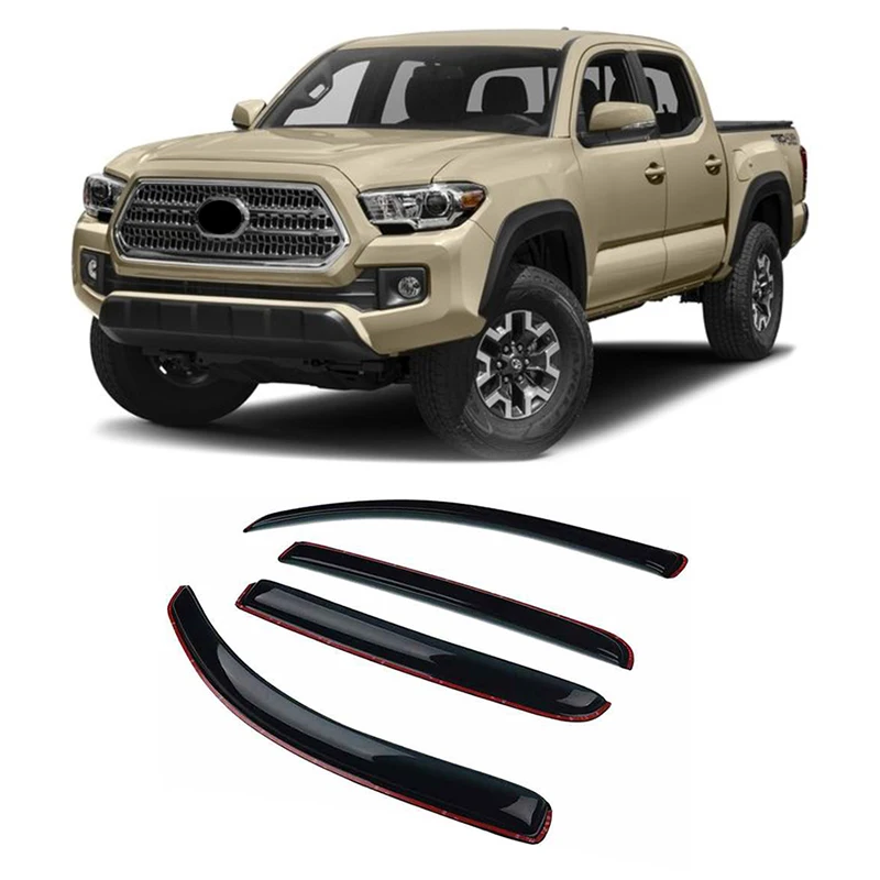 Flying Wing Side Window Sun Rain Visors Gutter Wind Vent Deflectors For Tacoma 2016-2021 Visors
Flying Wing Side Window Sun Rain Visors Gutter Wind Vent Deflectors For Tacoma 2016-2021 Visors