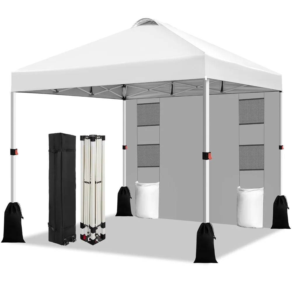 10x10 Pop Up Canopy Tent, 1-Button Push Setup Canopy Tent with 1 Sidewall, Adjustable Height Instant Portable, Customized
10x10 Pop Up Canopy Tent, 1-Button Push Setup Canopy Tent with 1 Sidewall, Adjustable Height Instant Portable, Customized