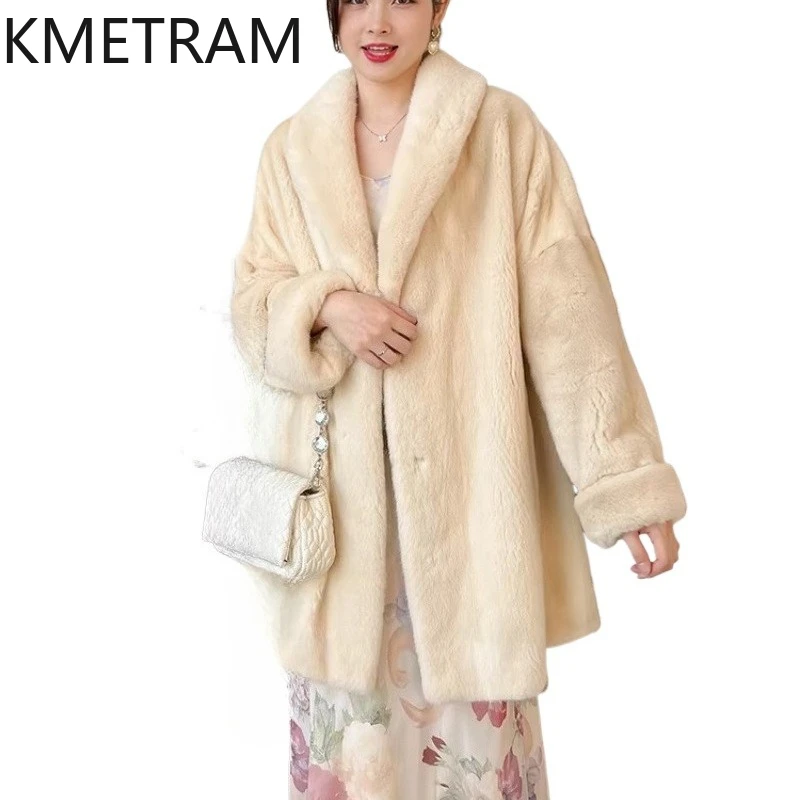 KMETRAM 100% Whole Mink Fur Jacket Woman Top Quality Mid Length Shawl Collar Real Mink Fur Coat Winter Women Clothing 2025 шуба
KMETRAM 100% Whole Mink Fur Jacket Woman Top Quality Mid Length Shawl Collar Real Mink Fur Coat Winter Women Clothing 2025 шуба