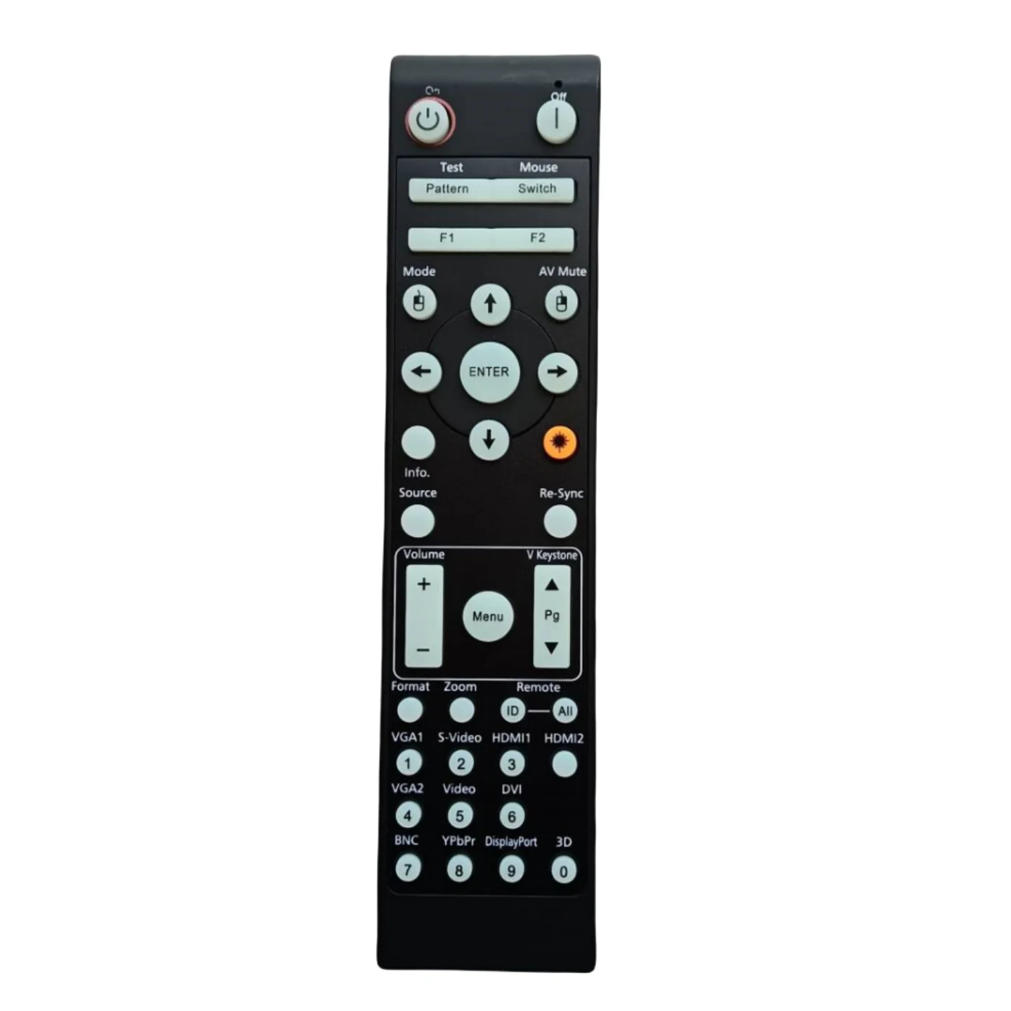 Пульт дистанционного управления для проектора Optoma DH1014, EH415, EH415ST, EH500, EH503, EH503e, EH505, EH505-B, EH505e, EH515, EH515T, EH615T,
Пульт дистанционного управления для проектора Optoma DH1014, EH415, EH415ST, EH500, EH503, EH503e, EH505, EH505-B, EH505e, EH515, EH515T, EH615T,