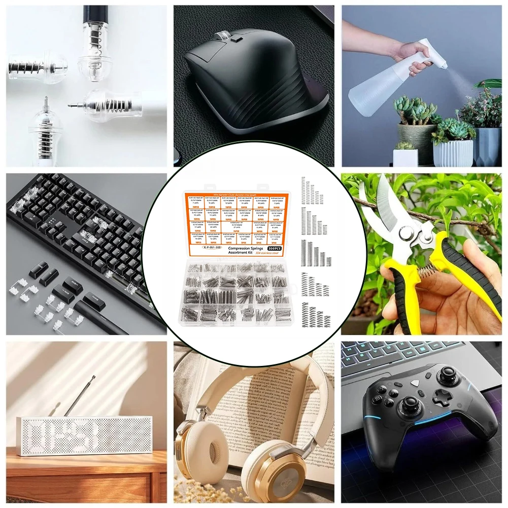 Mechanical Parts Compression Springs DIY Repair Silver Compression Springs Assortment Kit Tools 23 Sizes Included
Mechanical Parts Compression Springs DIY Repair Silver Compression Springs Assortment Kit Tools 23 Sizes Included