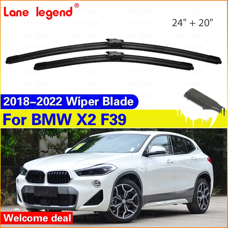 For BMW X2 F39 2018-2022 M Sport Front Windshield Wiper Blades 2pcs Windscreen Window Accessories 2019 2020 2021 2022 24"+20"
For BMW X2 F39 2018-2022 M Sport Front Windshield Wiper Blades 2pcs Windscreen Window Accessories 2019 2020 2021 2022 24"+20"