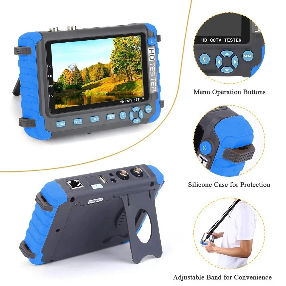 8MP 4IN1 AHD CVI TVI CVBS Analog Camera Testing 5Inch IPC Cable Tester 4K CCTV Tester Security Camera Network Cable Test
8MP 4IN1 AHD CVI TVI CVBS Analog Camera Testing 5Inch IPC Cable Tester 4K CCTV Tester Security Camera Network Cable Test