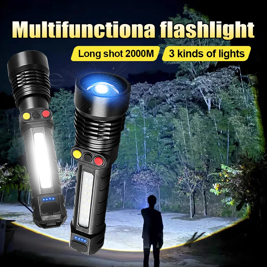 Ультра яркий светодиодный 3-цветный фонарик, перезаряжаемый фонарик для работы на открытом воздухе для рыбалки, кемпинга, приключений, фонаря
Ультра яркий светодиодный 3-цветный фонарик, перезаряжаемый фонарик для работы на открытом воздухе для рыбалки, кемпинга, приключений, фонаря