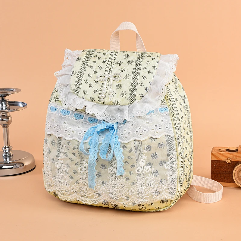 Стильный женский рюкзак с цветочным принтом - вместительный рюкзак из ткани Оксфорд с милой кружевной отделкой, модный повседневный рюкзак для девочек
Стильный женский рюкзак с цветочным принтом - вместительный рюкзак из ткани Оксфорд с милой кружевной отделкой, модный повседневный рюкзак для девочек