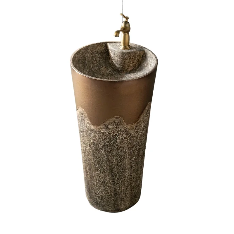 Golden outdoor wash basin Column integrated floor outdoor wash basin
Golden outdoor wash basin Column integrated floor outdoor wash basin