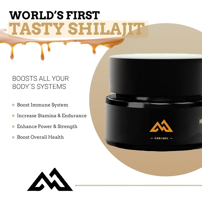 Caramel Flavor Organic Pure Shilajit Vitamin C Supplement Energy and Focus Overall Health Supplement 30g
Caramel Flavor Organic Pure Shilajit Vitamin C Supplement Energy and Focus Overall Health Supplement 30g