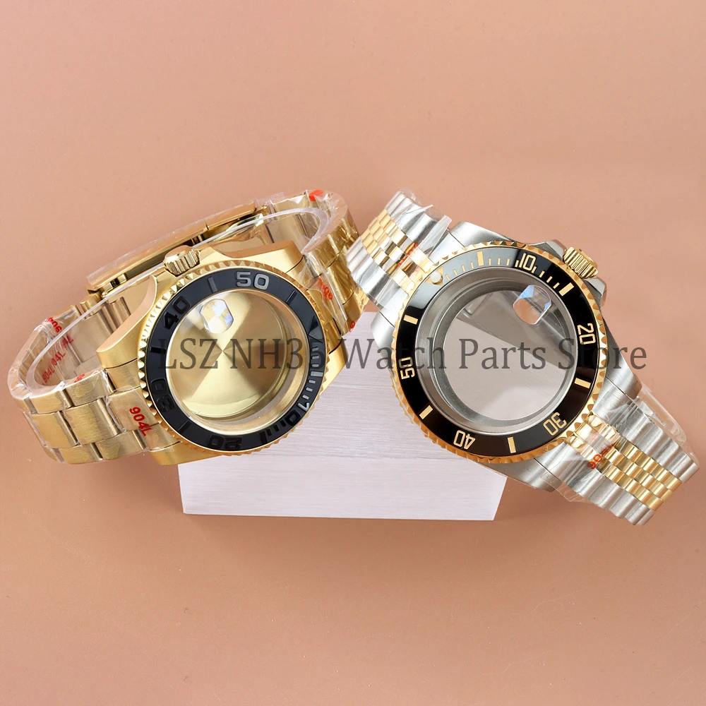40mm NH35 Sapphire Mirror Glass Watch Case Jubilee Bracelet For GMT Submariner Yacht NH34 NH35 NH36 NH38 Movement 28.5mm Dial
40mm NH35 Sapphire Mirror Glass Watch Case Jubilee Bracelet For GMT Submariner Yacht NH34 NH35 NH36 NH38 Movement 28.5mm Dial