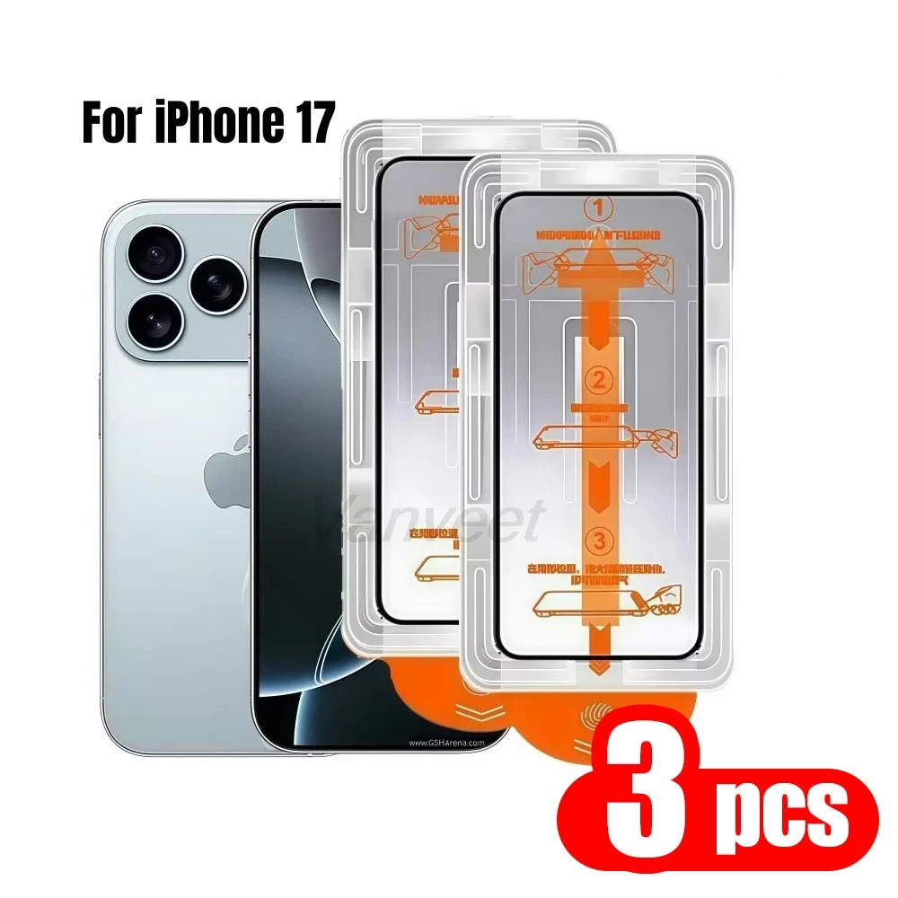1-3PCS Anti-Scratch Dust Free Screen Protector For iPhone 17 Pro Max Tempered Glass Easy Installation Clear Oleophobic Coating
1-3PCS Anti-Scratch Dust Free Screen Protector For iPhone 17 Pro Max Tempered Glass Easy Installation Clear Oleophobic Coating