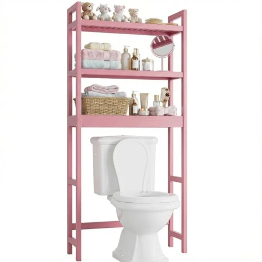 Bathroom Storage Shelf Bamboo Over-The-Toilet Organizer Rack Freestanding Toilet Space Saver with 3-Tier Adjustable Shelves
Bathroom Storage Shelf Bamboo Over-The-Toilet Organizer Rack Freestanding Toilet Space Saver with 3-Tier Adjustable Shelves
