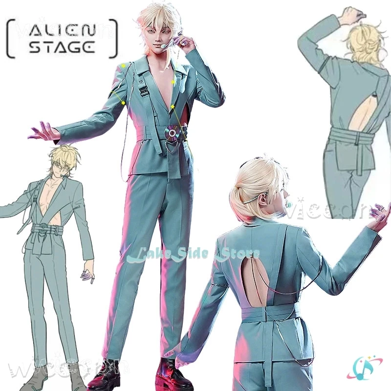 Alien Stage R7 Luka Косплей Необычные костюмы Blink Gone Костюм Парик Декор Одежда для вечеринок Униформа для выступлений Зеленый костюм Sanfen
Alien Stage R7 Luka Косплей Необычные костюмы Blink Gone Костюм Парик Декор Одежда для вечеринок Униформа для выступлений Зеленый костюм Sanfen