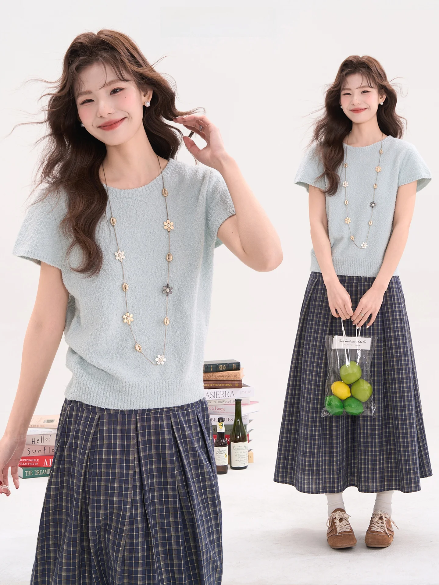 Корейский вязаный топ с коротким рукавом для женщин, универсальный, весенний, модный, повседневный, элегантный, для витрин, с цветочным узором
Корейский вязаный топ с коротким рукавом для женщин, универсальный, весенний, модный, повседневный, элегантный, для витрин, с цветочным узором