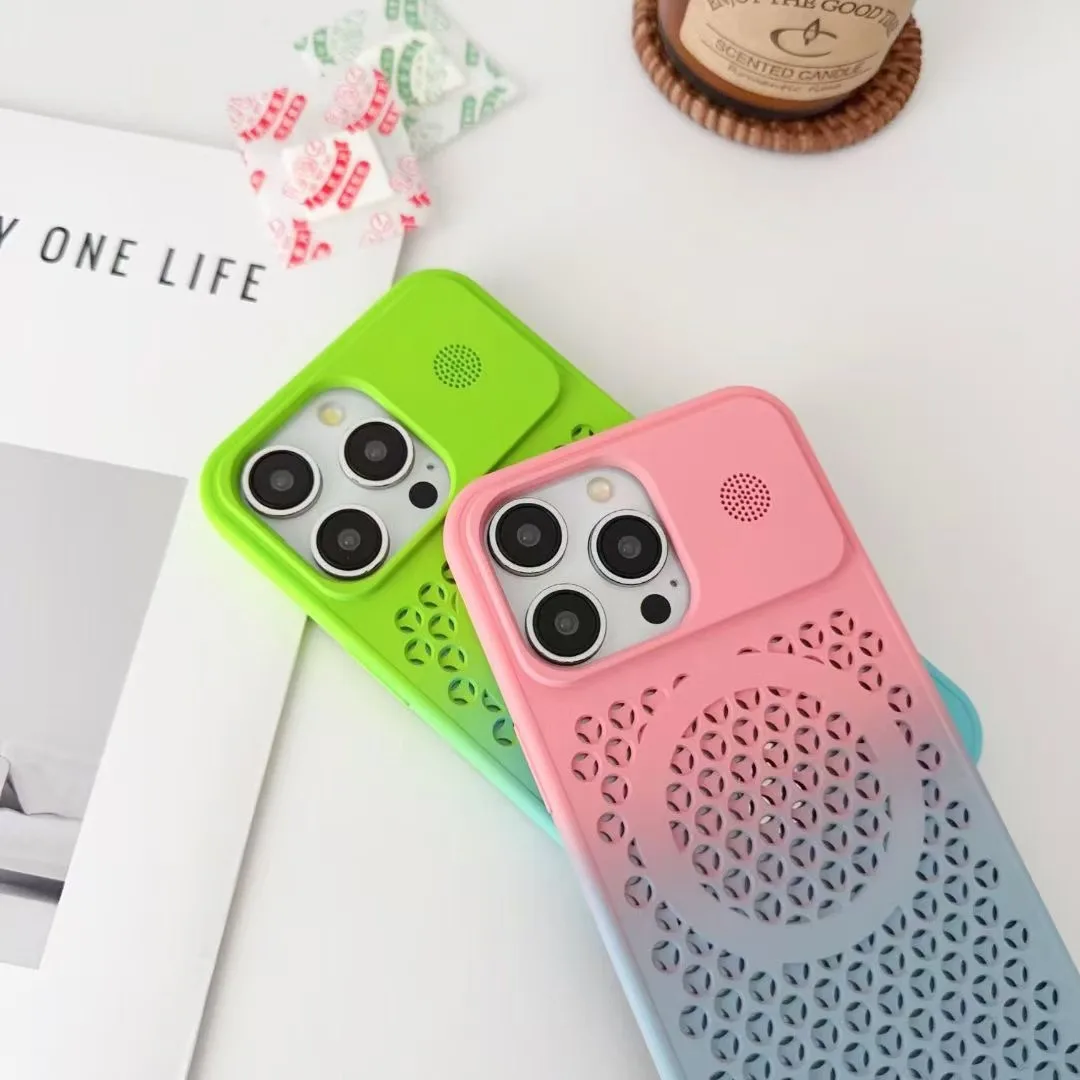 Gradient Color Aromatherapy Magnetic Case for iPhone 16 15 14 Plus 13 12 11ProMax For Magsafe Heat Mesh Cooling Breathable Cover
Gradient Color Aromatherapy Magnetic Case for iPhone 16 15 14 Plus 13 12 11ProMax For Magsafe Heat Mesh Cooling Breathable Cover