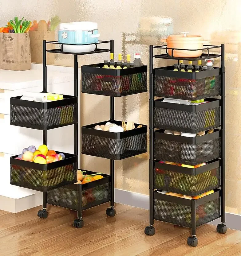 360-Degree Rotating Basket Storage Rack: Multi-Layer Kitchen Floor Stand, Multi-Functional Fruit & Vegetable Organizer
360-Degree Rotating Basket Storage Rack: Multi-Layer Kitchen Floor Stand, Multi-Functional Fruit & Vegetable Organizer