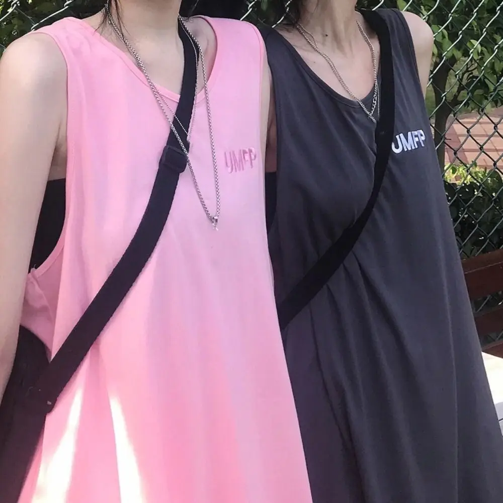 Sweet Letter Sleeveless Vest Top Loose Round Neck Women's Tank Top Simple Bottoming Shirt Long Camisole Streetwear
Sweet Letter Sleeveless Vest Top Loose Round Neck Women's Tank Top Simple Bottoming Shirt Long Camisole Streetwear
