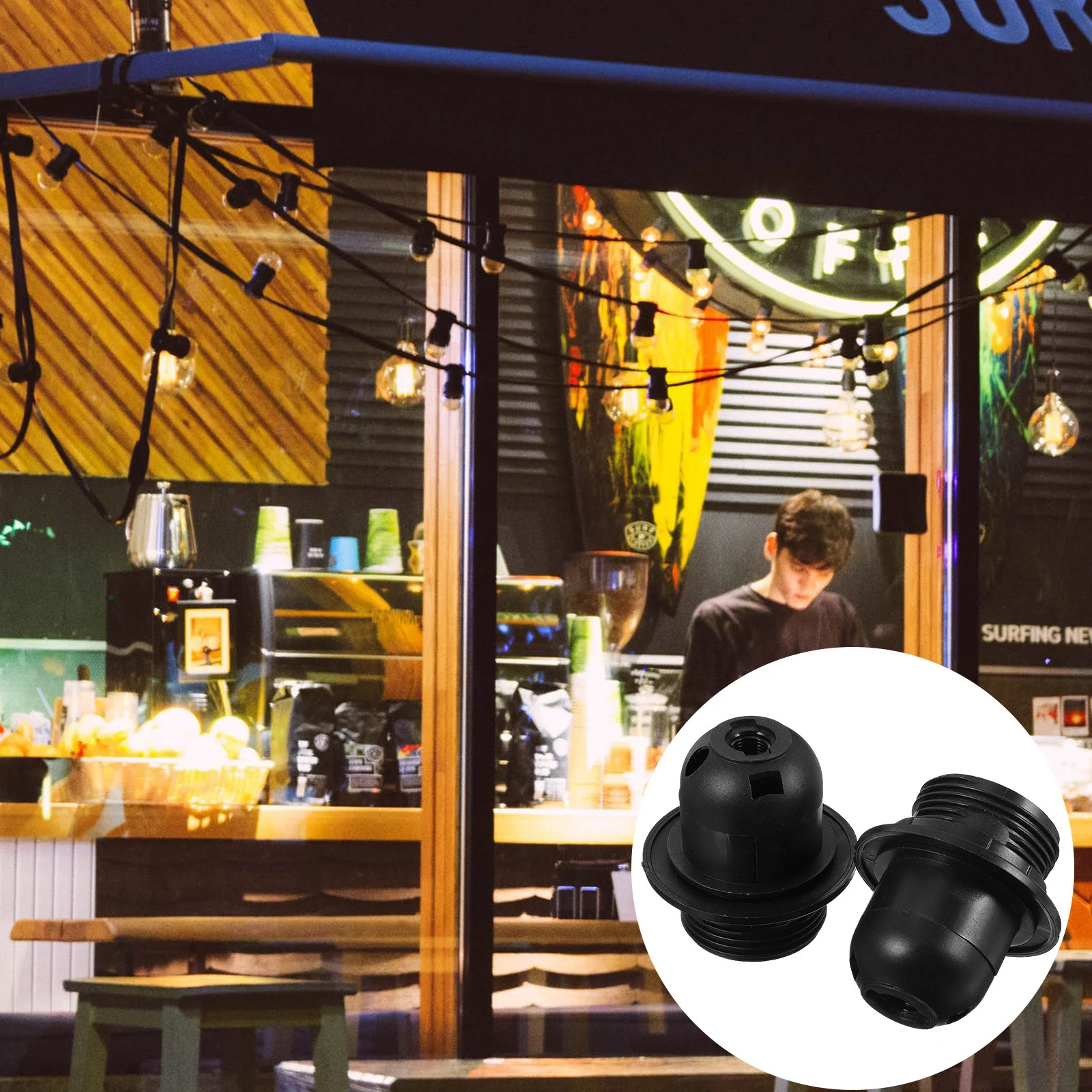 6pcs E27 Lamp Holders Black Safe Material Chandeliers Wall Table Lamps Easy Install Design Light Socket Parts
6pcs E27 Lamp Holders Black Safe Material Chandeliers Wall Table Lamps Easy Install Design Light Socket Parts