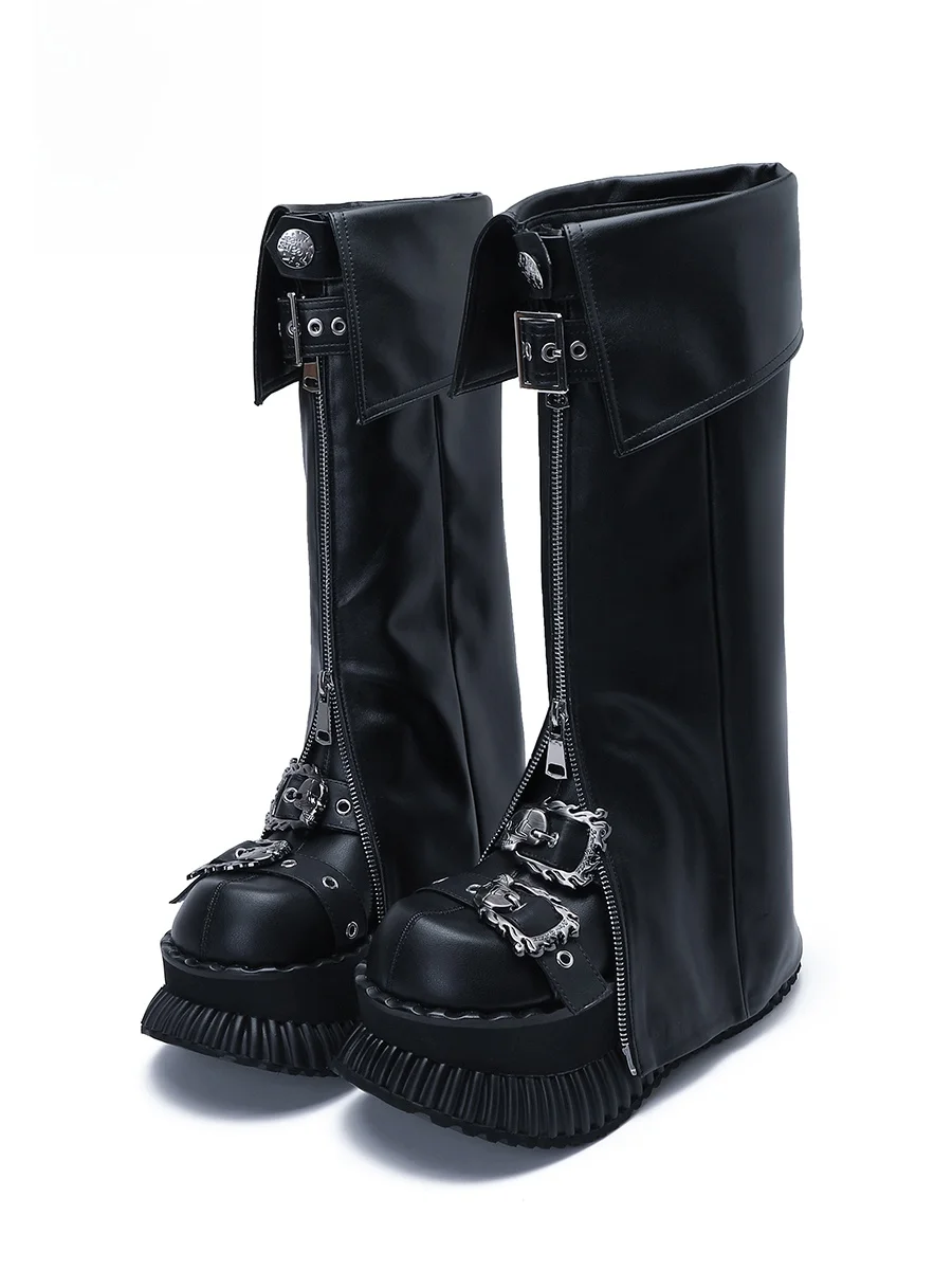 Punk Style Thick Bottom Platform Shoes Y2K Subculture Small Leather Shoes Sweet Cool Big Head Shoes Heightening Pants Leg Cov...
Punk Style Thick Bottom Platform Shoes Y2K Subculture Small Leather Shoes Sweet Cool Big Head Shoes Heightening Pants Leg Cov...