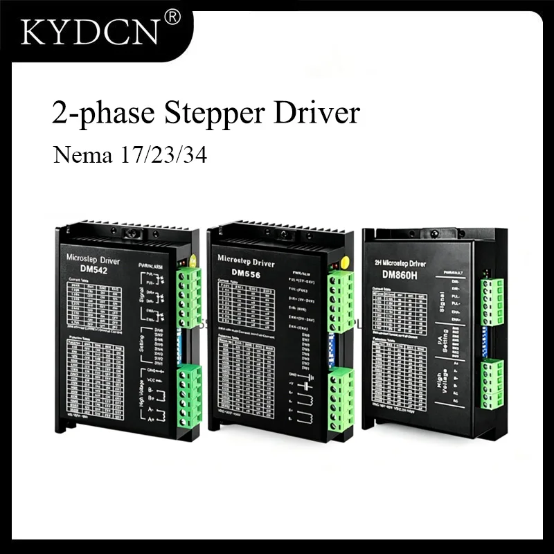2-phase Stepper Driver DM542 TB6600 DM860H Microstep Motor Controller for Nema17 Nema23 Nema34 CNC Router 3D Printer
2-phase Stepper Driver DM542 TB6600 DM860H Microstep Motor Controller for Nema17 Nema23 Nema34 CNC Router 3D Printer