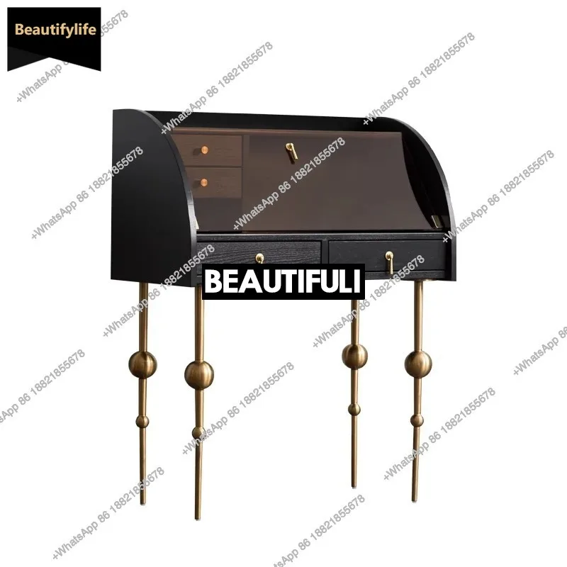 B567 Dresser retro light luxury Nordic small apartment makeup table storage solid wood carving high-end glass
B567 Dresser retro light luxury Nordic small apartment makeup table storage solid wood carving high-end glass