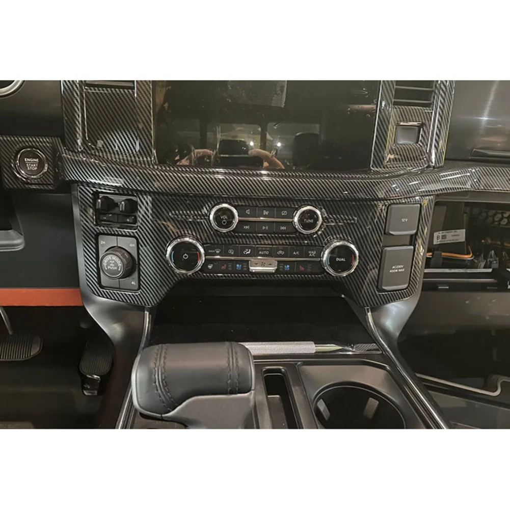 Car Carbon Fiber Central Console Air Condition A/C Switch Buttons Knob Cover Trim for Ford F150 2022 2023
Car Carbon Fiber Central Console Air Condition A/C Switch Buttons Knob Cover Trim for Ford F150 2022 2023
