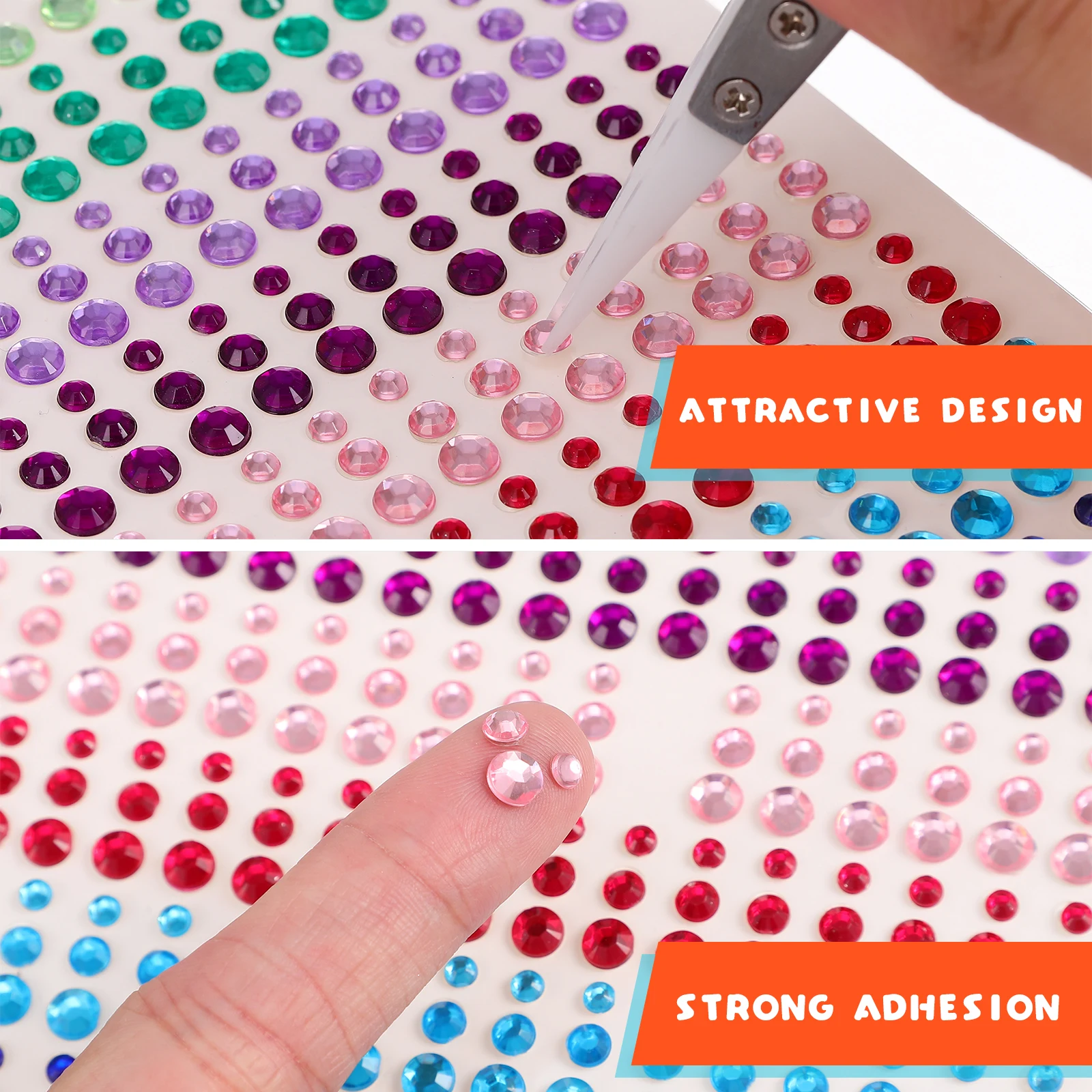 15 Colors Rhinestone Stickers 3mm 4mm 5mm Sizes Mixed Self Adhesive Gems for Makeup Nail Art Crafts Face Decorations
15 Colors Rhinestone Stickers 3mm 4mm 5mm Sizes Mixed Self Adhesive Gems for Makeup Nail Art Crafts Face Decorations