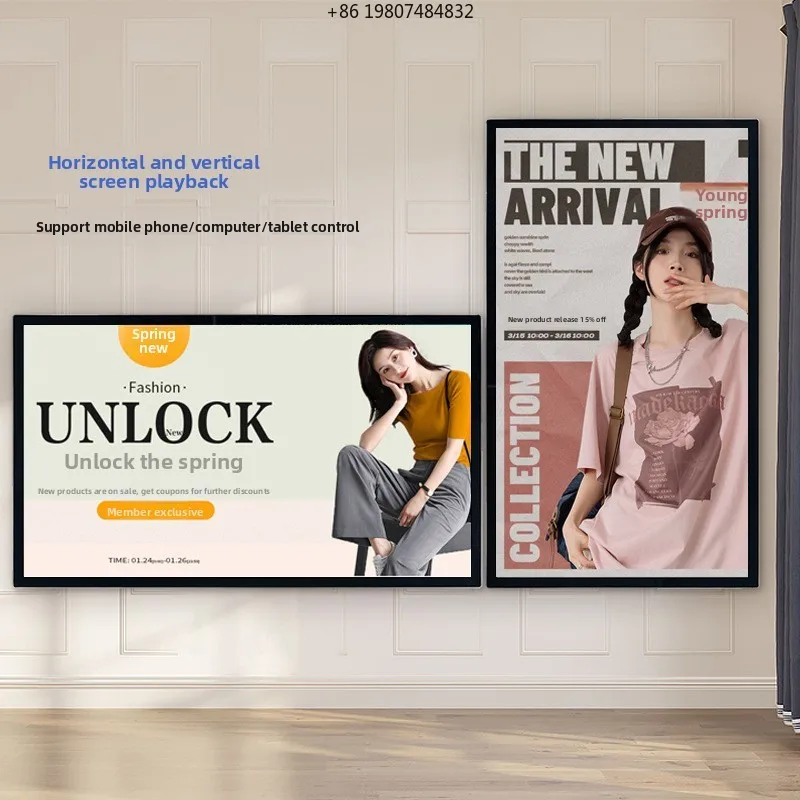 18.5 Inch LCD Wall-Mounted High-Definition Advertising Display, Remote Release/Stand-Alone Playback for Milk Tea Shops
18.5 Inch LCD Wall-Mounted High-Definition Advertising Display, Remote Release/Stand-Alone Playback for Milk Tea Shops