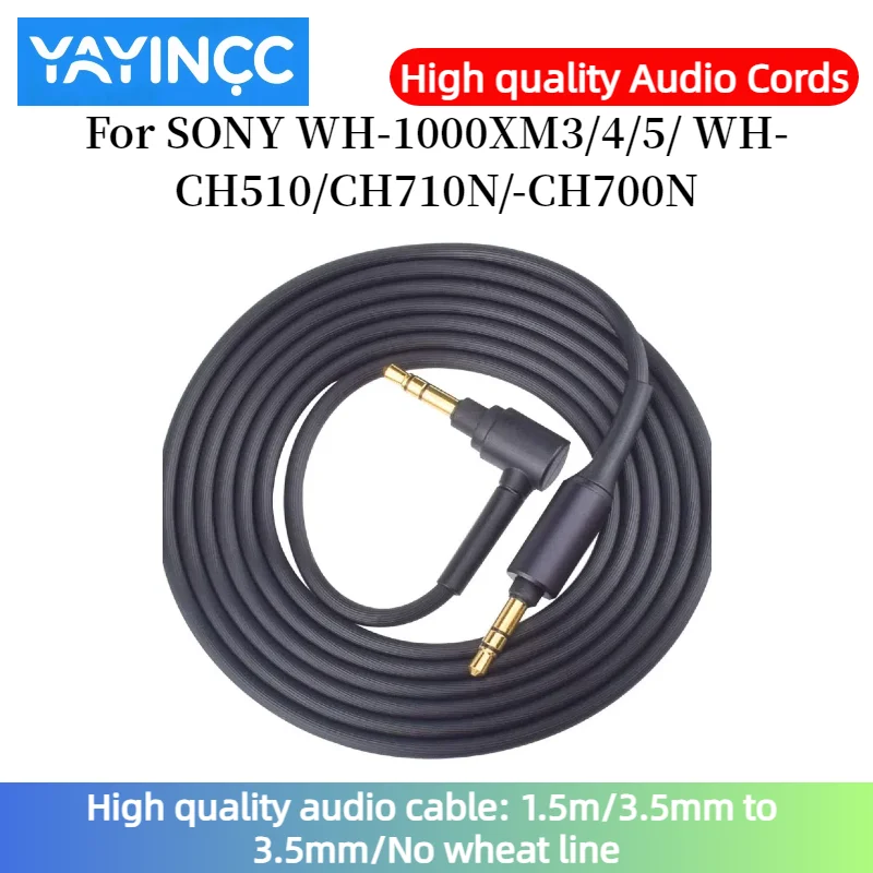 High quality audio cable For SONY WH-1000XM3/4/5/ WH-CH510/CH710N/-CH700N Headset 3.5mm to 3.5mm plug No wheat TPE line
High quality audio cable For SONY WH-1000XM3/4/5/ WH-CH510/CH710N/-CH700N Headset 3.5mm to 3.5mm plug No wheat TPE line