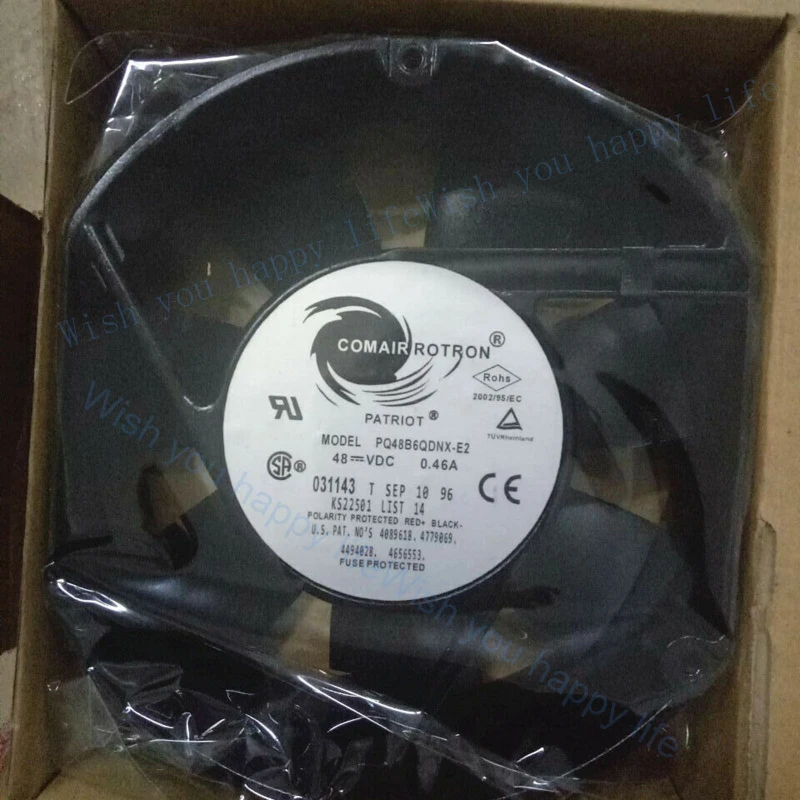 V+ New for COMAIR ROTRON PQ48B6QDNX-E2 48V 0.46A Cooling Fan#QW
V+ New for COMAIR ROTRON PQ48B6QDNX-E2 48V 0.46A Cooling Fan#QW