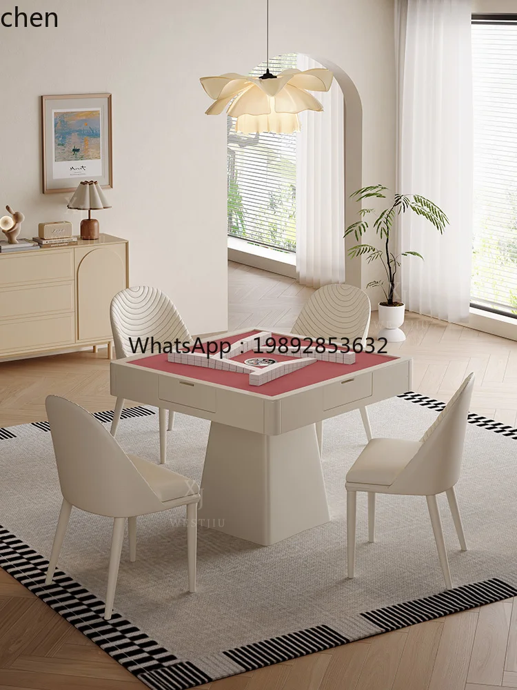 cream style mahjong table and dining table dual-purpose integrated living room multi-function new automatic with cover
cream style mahjong table and dining table dual-purpose integrated living room multi-function new automatic with cover