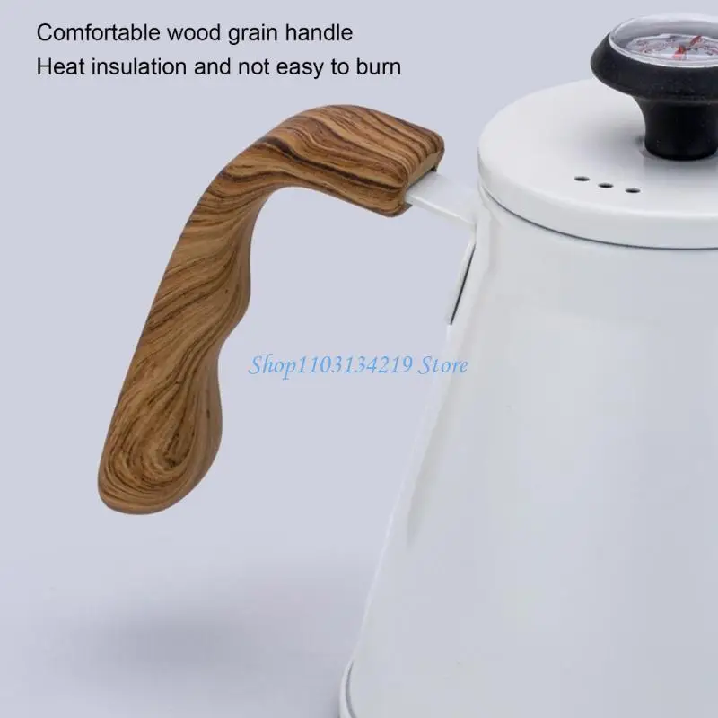 N5KC Efficient 1.2L Coffee Kettles with Thermometers and Hot Resistant Handle Produced for Great Drip Brewing Experience
N5KC Efficient 1.2L Coffee Kettles with Thermometers and Hot Resistant Handle Produced for Great Drip Brewing Experience