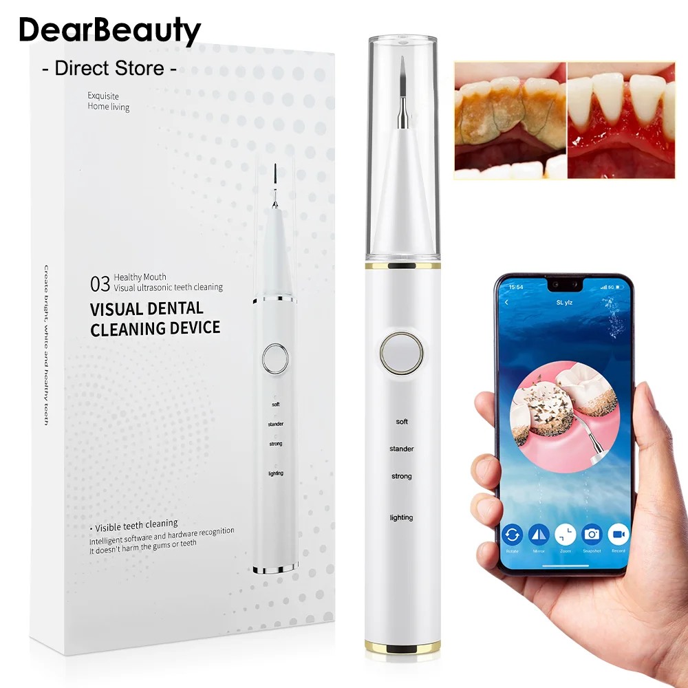 Electric Visual Ultrasonic Dental Tartar Remover - Ultra Sonic Plaque Removal Dental Scaler for Calculus Cleaner
Electric Visual Ultrasonic Dental Tartar Remover - Ultra Sonic Plaque Removal Dental Scaler for Calculus Cleaner