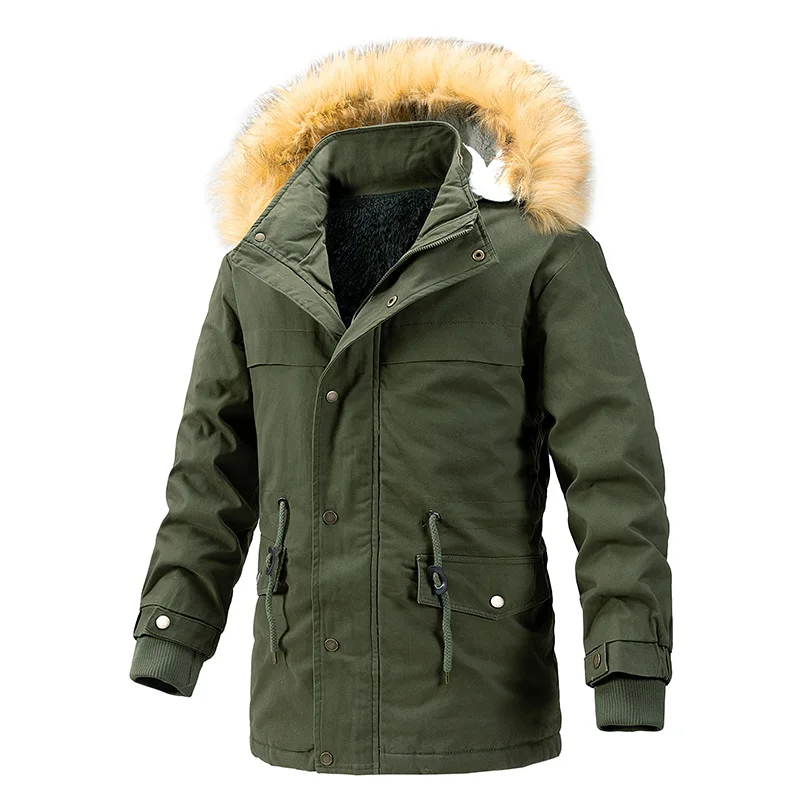 Men Fleece Thickened Cotton-padded Parkas Men's Casual Jacket Winter Outdoor Medium Long Warm Parka Male Removable Hooded Parka
Men Fleece Thickened Cotton-padded Parkas Men's Casual Jacket Winter Outdoor Medium Long Warm Parka Male Removable Hooded Parka