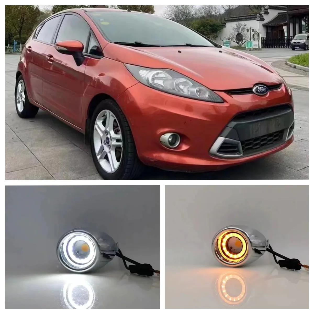 LED Fog Lights Assembly For Ford Fiesta 2009 2010 2011 2012 2013 Dual Color Angel Eye Daytime Running Light Lamp DRL Daylight
LED Fog Lights Assembly For Ford Fiesta 2009 2010 2011 2012 2013 Dual Color Angel Eye Daytime Running Light Lamp DRL Daylight
