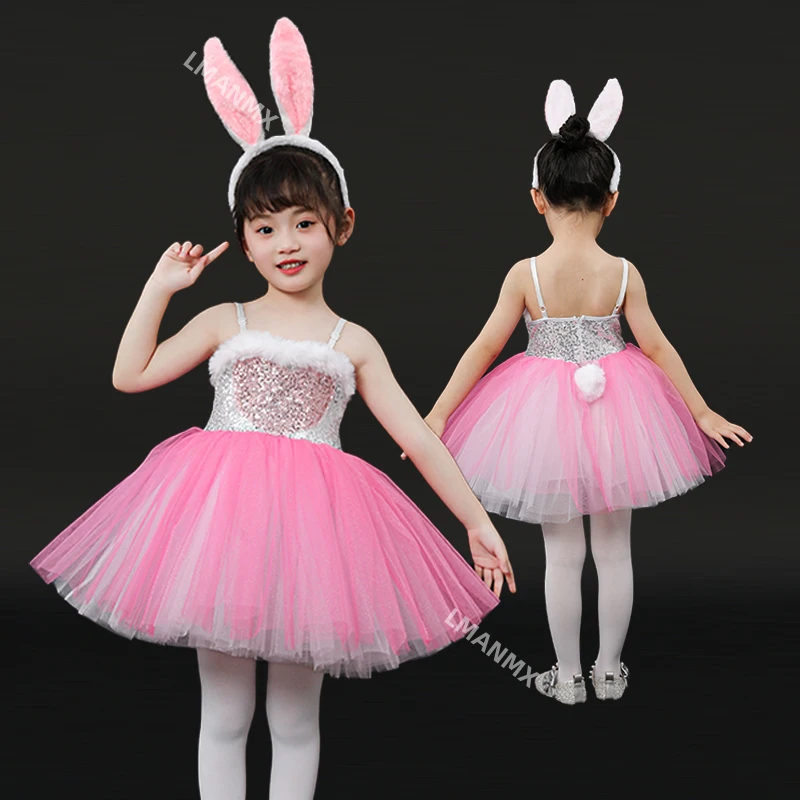 New Year's Day Children's Day Pink Cute Little Rabbit Performance Dress Kindergarten Dance Performance Dress
New Year's Day Children's Day Pink Cute Little Rabbit Performance Dress Kindergarten Dance Performance Dress