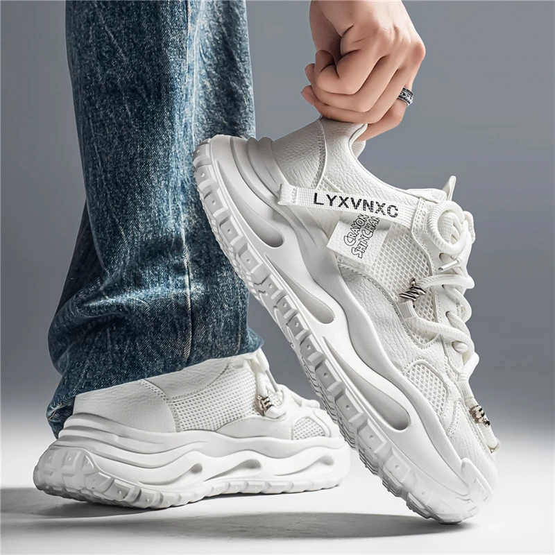 Men's shoes summer new mesh breathable casual sports shoes outdoor thick sole height increasing dad's trendy shoes
Men's shoes summer new mesh breathable casual sports shoes outdoor thick sole height increasing dad's trendy shoes