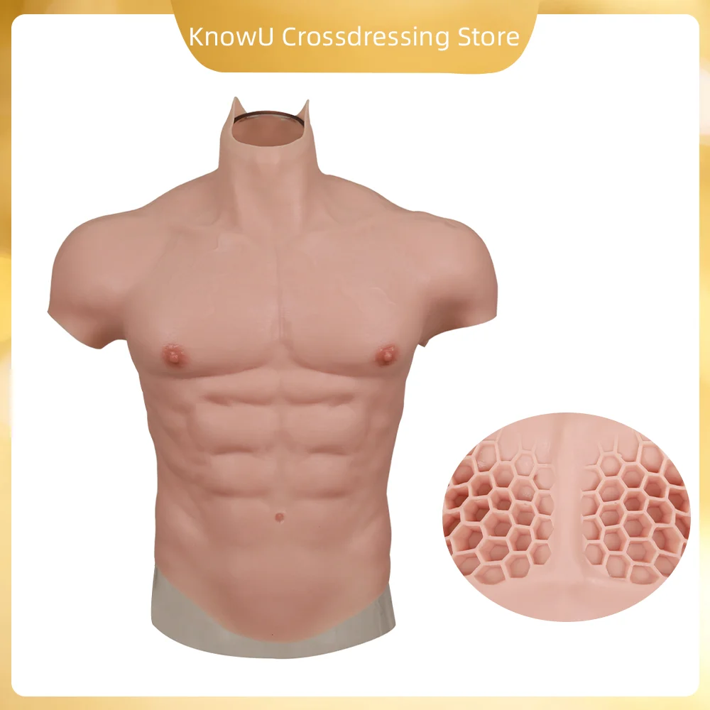 Fake Chest Muscles Suit Man Fake Abdominal Muscle Enhancement Crossdressing Silicone Shirt for Cosplay Transvestite Crossdresser
Fake Chest Muscles Suit Man Fake Abdominal Muscle Enhancement Crossdressing Silicone Shirt for Cosplay Transvestite Crossdresser