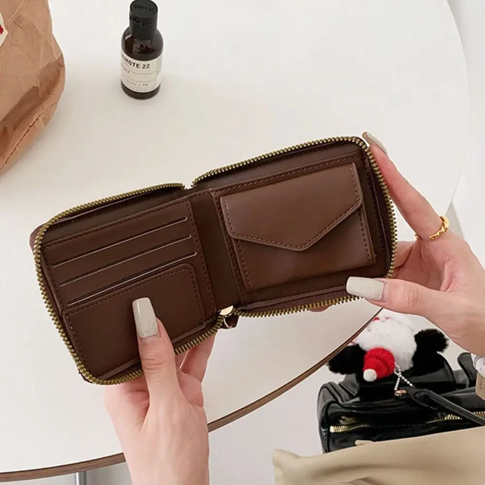 Casual Korean Style PU Zipper Wallet Solid Color Wallets Solid Color Coin Purse Storage Bag Card Holder Outdoor
Casual Korean Style PU Zipper Wallet Solid Color Wallets Solid Color Coin Purse Storage Bag Card Holder Outdoor