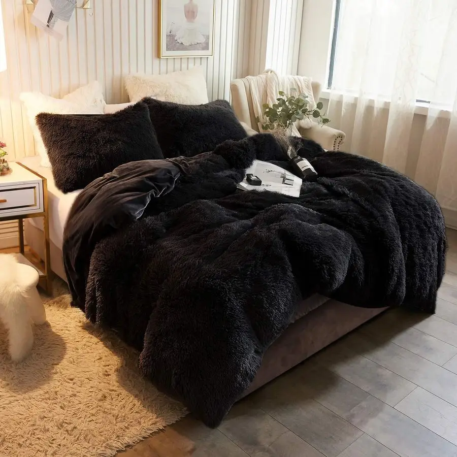 Plush Shaggy Duvet Cover, Luxury Ultra Soft Crystal Velvet Fuzzy Bedding 1PC1 Faux Fur Duvet Cover, Fluffy Furry Comforter Cover
Plush Shaggy Duvet Cover, Luxury Ultra Soft Crystal Velvet Fuzzy Bedding 1PC1 Faux Fur Duvet Cover, Fluffy Furry Comforter Cover