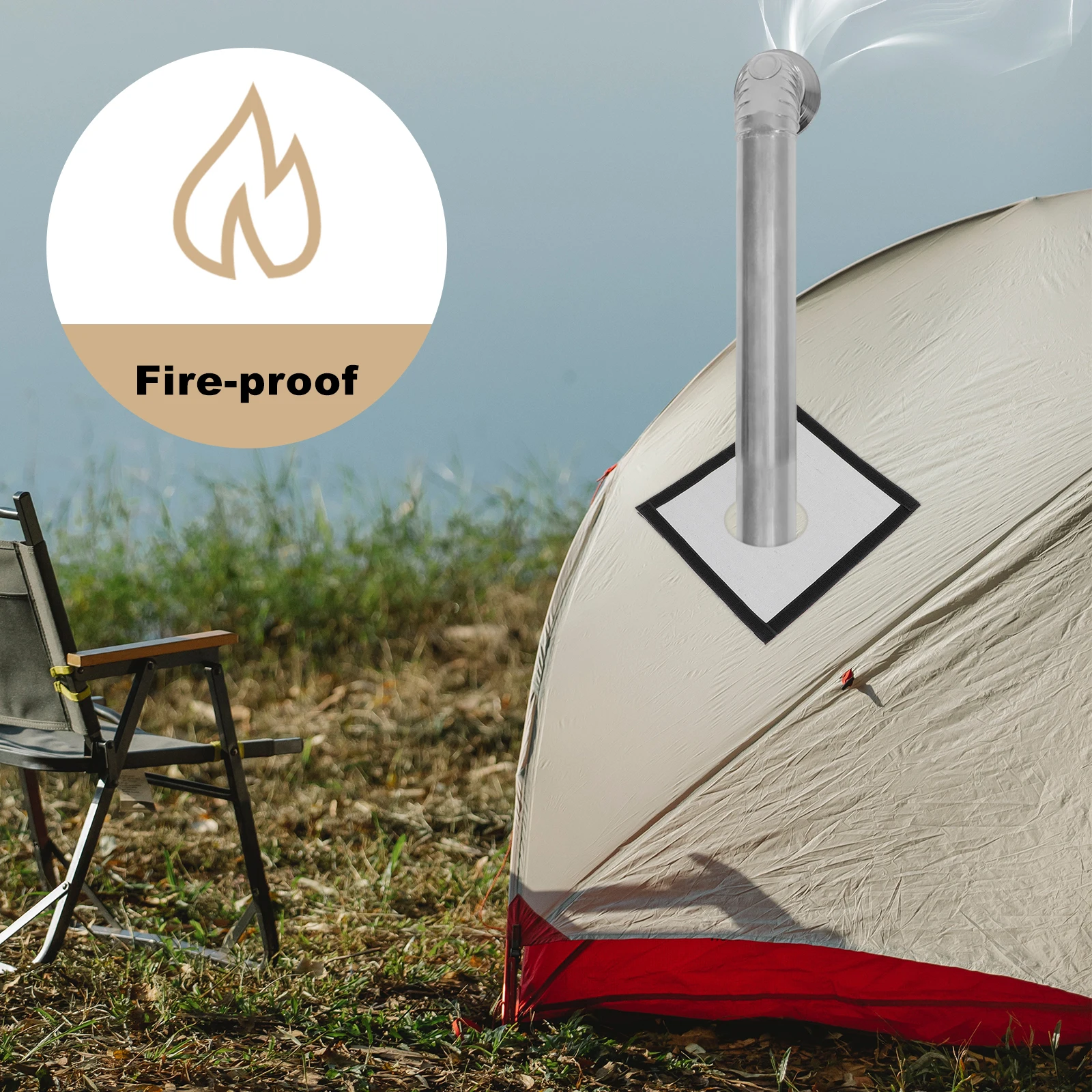 Chimney Protection Collar Ring Anti Scald Flame Retardant Stove Jack Tent Fireproof Fiberglass Practical Durable Premium
Chimney Protection Collar Ring Anti Scald Flame Retardant Stove Jack Tent Fireproof Fiberglass Practical Durable Premium