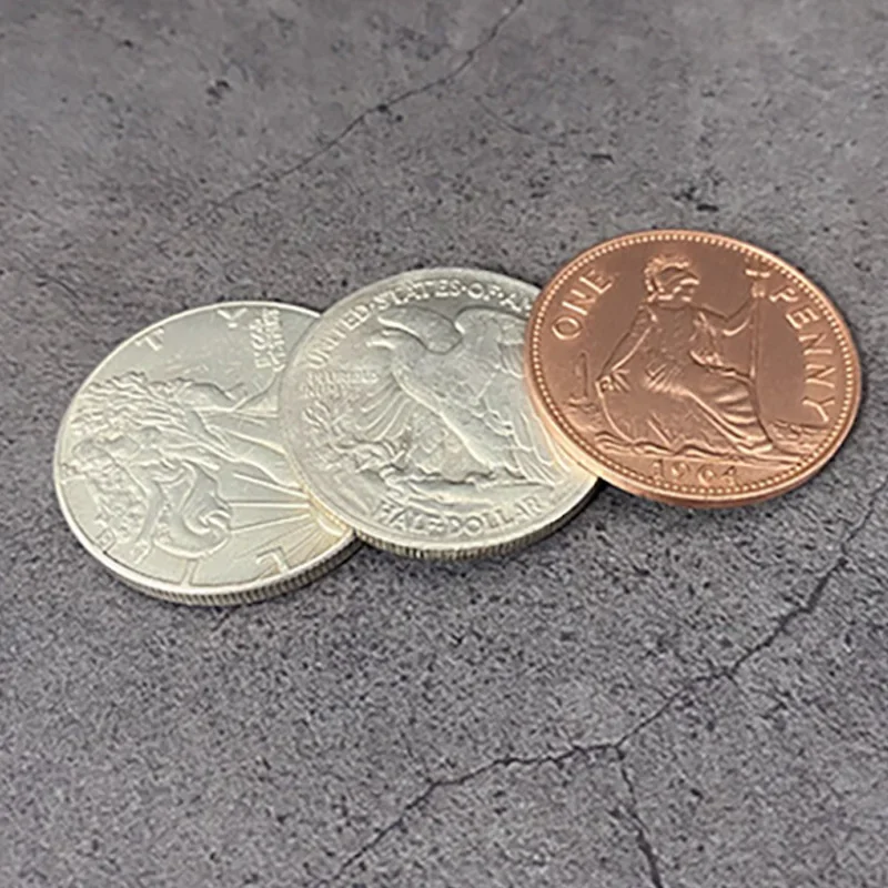 Digital Dissolve (Walking Liberty Half Dollar) Magic Tricks Visually Coin Change Magia Magician Close Up Illusions Gimmick Props
Digital Dissolve (Walking Liberty Half Dollar) Magic Tricks Visually Coin Change Magia Magician Close Up Illusions Gimmick Props