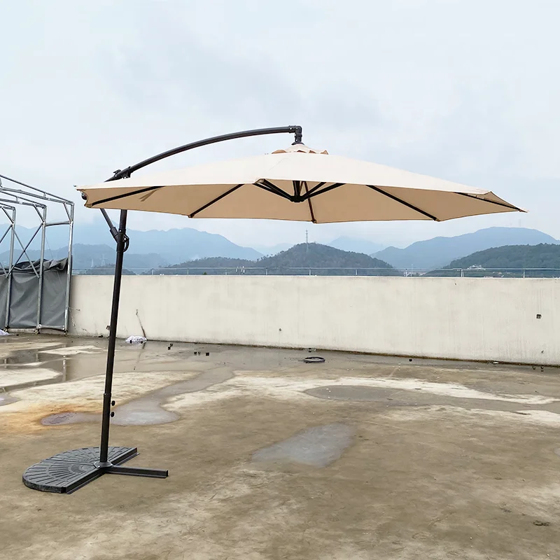 New 10ft Modern Banana Garden Patio Parasol with Cantilever Hanging Design and Crank-in Stock for Courtyard & Hotel Use
New 10ft Modern Banana Garden Patio Parasol with Cantilever Hanging Design and Crank-in Stock for Courtyard & Hotel Use