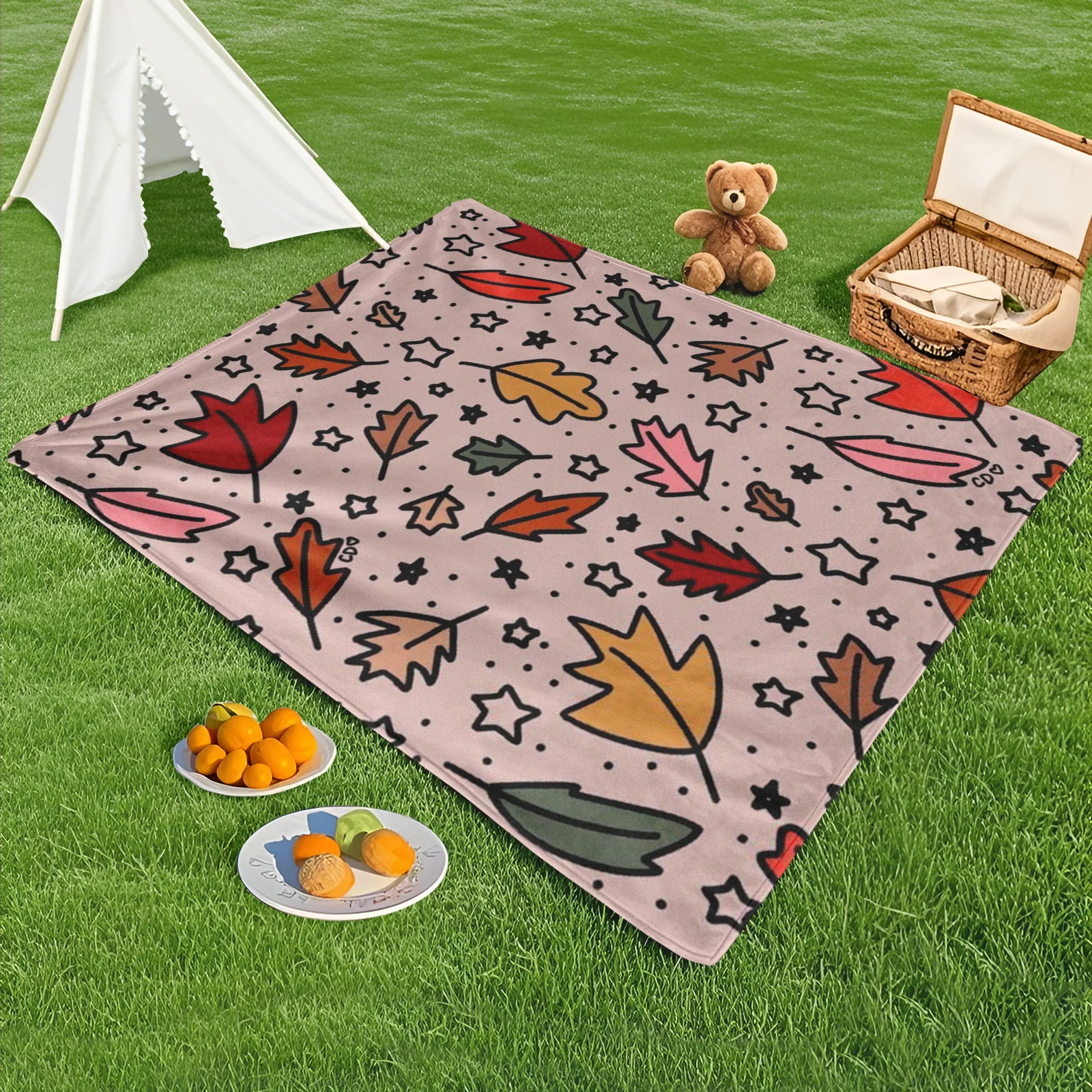 Outdoor Pink Red Leaf Star Pattern Blanket For Picnics And Essential Living Accessories With Vibrant Design
Outdoor Pink Red Leaf Star Pattern Blanket For Picnics And Essential Living Accessories With Vibrant Design