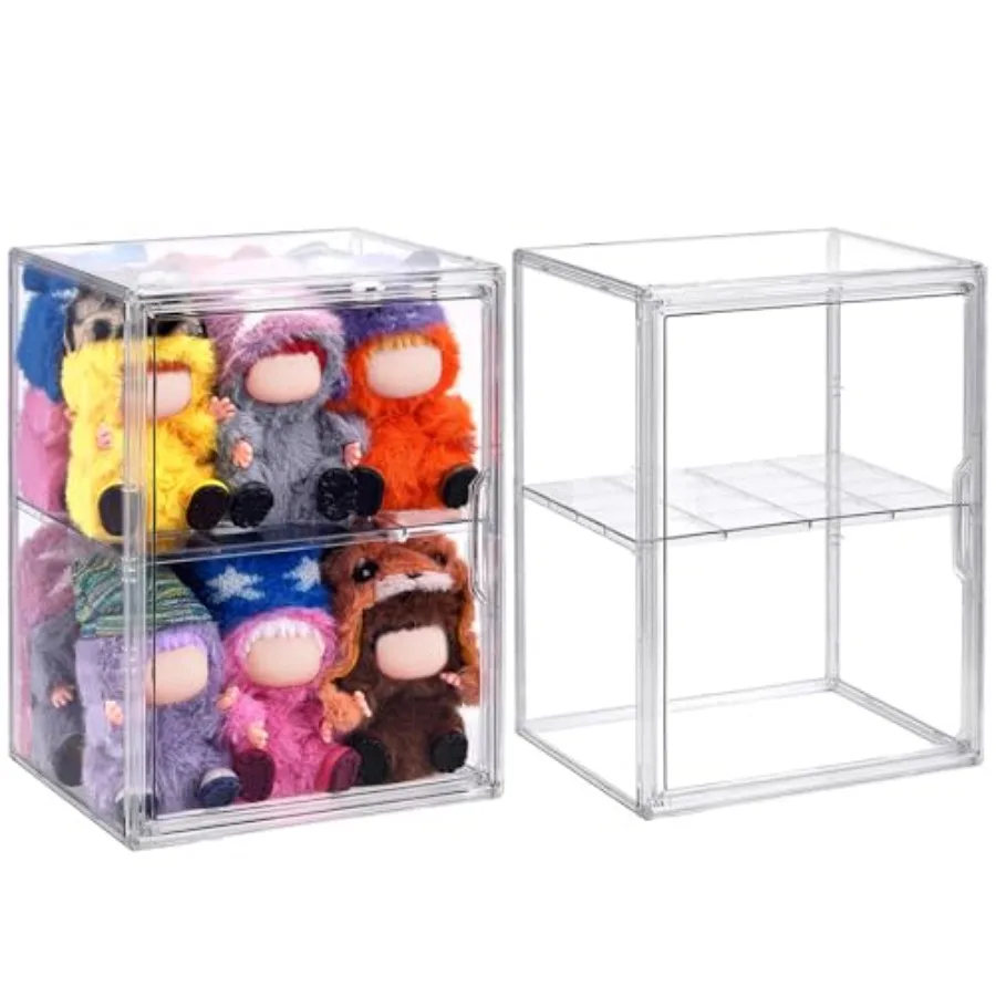 2 Pack Acrylic Display Case Compatible with Labubu POP MART, Clear Hobby Figure Display Case with Magnetic Door Stackable Stora
2 Pack Acrylic Display Case Compatible with Labubu POP MART, Clear Hobby Figure Display Case with Magnetic Door Stackable Stora