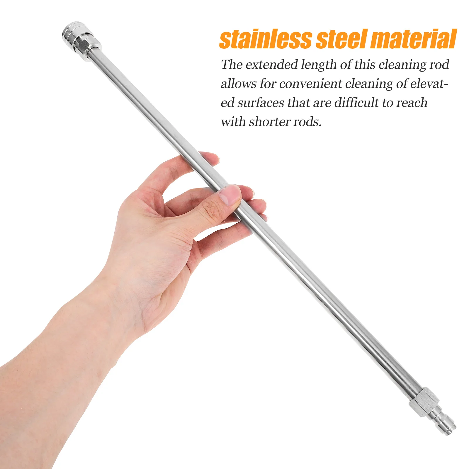 Pressure Washer Stainless Steel Extension Rod Long Single Rod Design High Pressure Extension Stick Portable Washer Fitting
Pressure Washer Stainless Steel Extension Rod Long Single Rod Design High Pressure Extension Stick Portable Washer Fitting