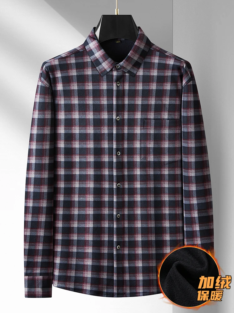 Men Shirt Plaid Plus Size 6XL 7XL 8XL Winter Warm Fleece Long Sleeve Formal Oversize Autumn Slim Fit Flannel Thick High Quality
Men Shirt Plaid Plus Size 6XL 7XL 8XL Winter Warm Fleece Long Sleeve Formal Oversize Autumn Slim Fit Flannel Thick High Quality