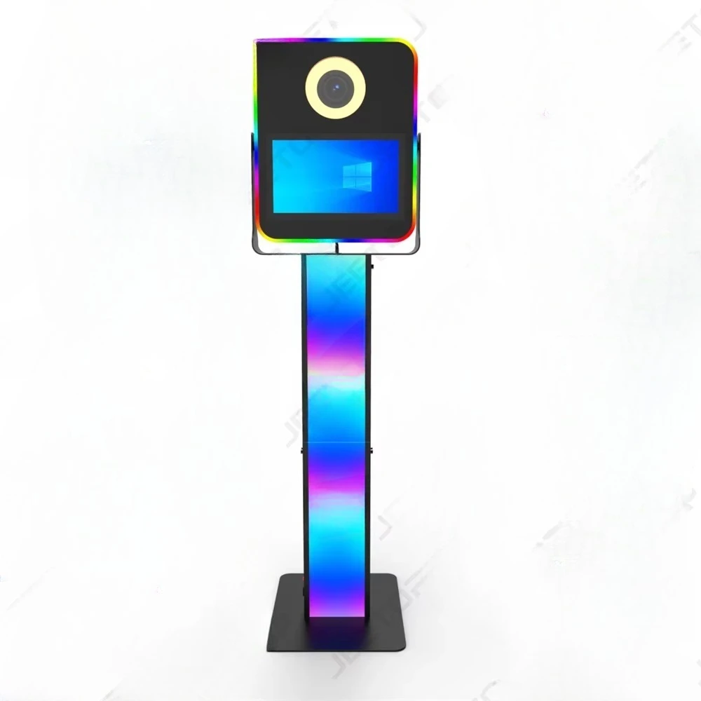 Small Floor Standing Aluminum Digital Photo Booth Kiosk Compatible with Cameras For Sale
Small Floor Standing Aluminum Digital Photo Booth Kiosk Compatible with Cameras For Sale