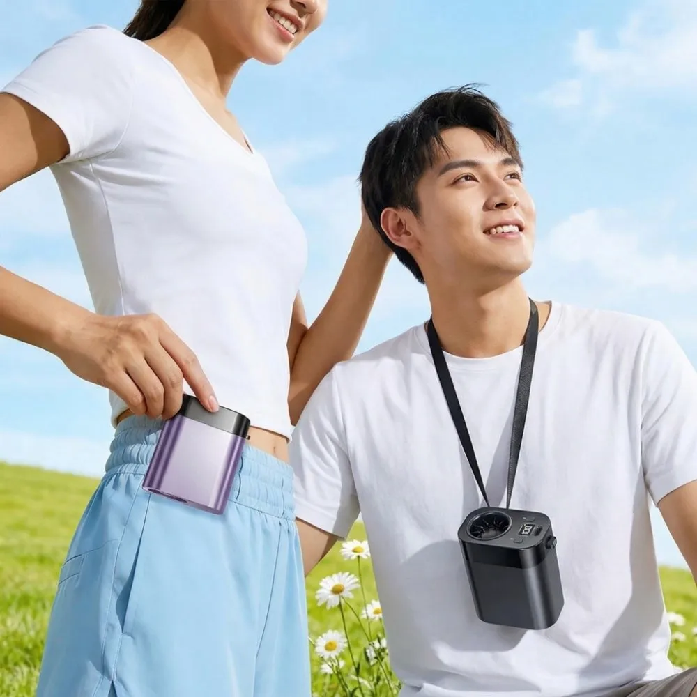 Mini Hand Free Waist Clip Fan Rechargeable Strong Airflow Hanging Neck Fan LED Display High-Speed Mini Electric Fan Cooling
Mini Hand Free Waist Clip Fan Rechargeable Strong Airflow Hanging Neck Fan LED Display High-Speed Mini Electric Fan Cooling