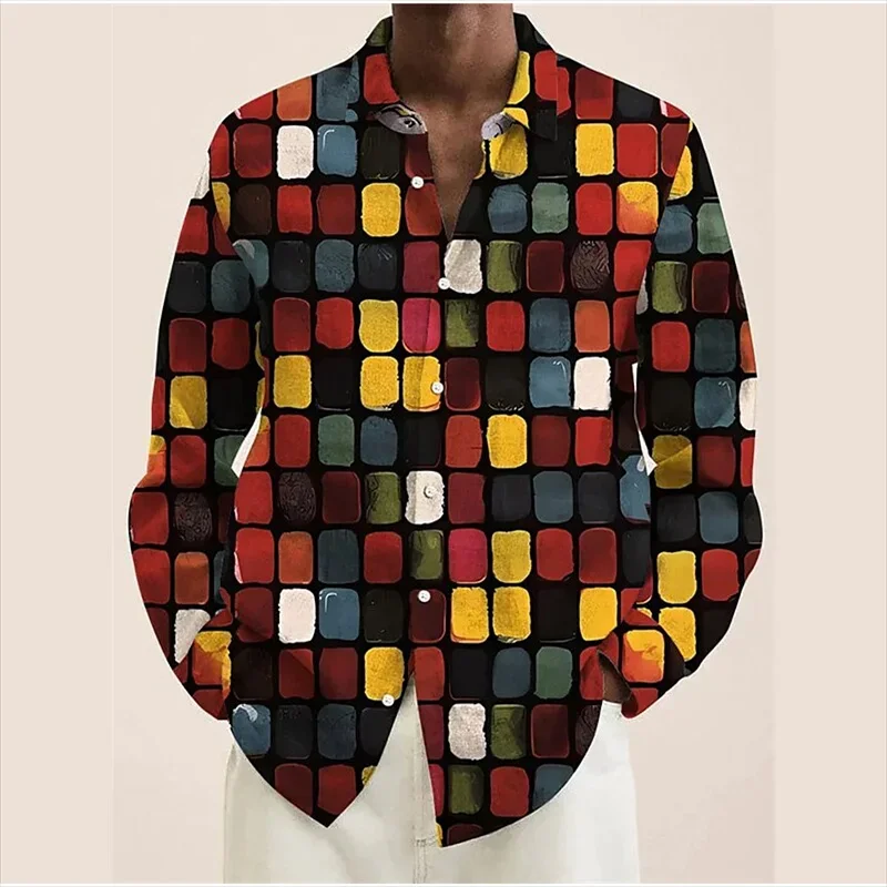 2024 Men's Shirts Slim Fit Geometric Plaid Shirt Tops Comfortable and Elegant Clothing XS-6XL Oversized Shirt
2024 Men's Shirts Slim Fit Geometric Plaid Shirt Tops Comfortable and Elegant Clothing XS-6XL Oversized Shirt