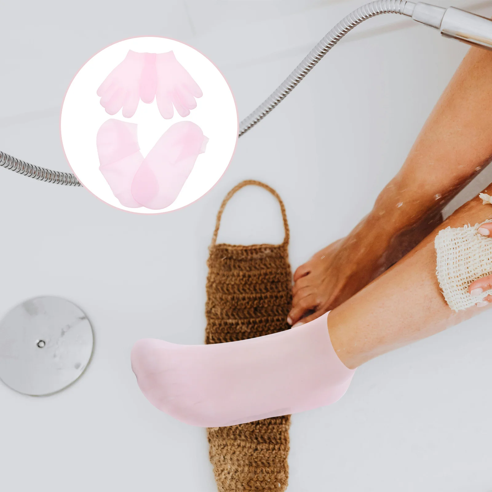 2Pairs Gel Hand Gloves and Foot Socks Set Moisturizing for Overnight Repair Dry Cracked Skin Soft Elastic Antislip
2Pairs Gel Hand Gloves and Foot Socks Set Moisturizing for Overnight Repair Dry Cracked Skin Soft Elastic Antislip