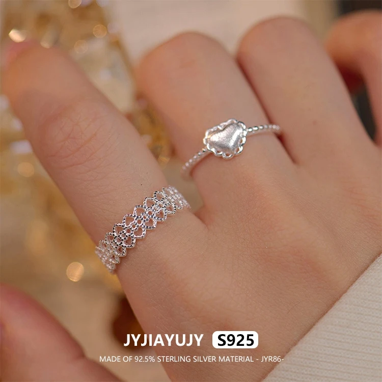 JYJIAYUJY 100% цельное оригинальное регулируемое кольцо из стерлингового серебра S925, полое сердце, модное гипоаллергенное женское ювелирное изделие, подарок JYR86
JYJIAYUJY 100% цельное оригинальное регулируемое кольцо из стерлингового серебра S925, полое сердце, модное гипоаллергенное женское ювелирное изделие, подарок JYR86